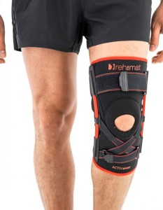 Anatomic Knee Brace With Leaf Spring Hinges And ACL Support