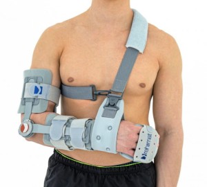 Elbow Immobilizer With Hand Splint And Adjustable Rom 