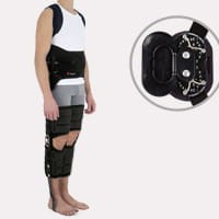 Hkafo TLSO Orthose With Hip, Knee And Ankle Rom Adjustment With TLSO and Shoulder Straps